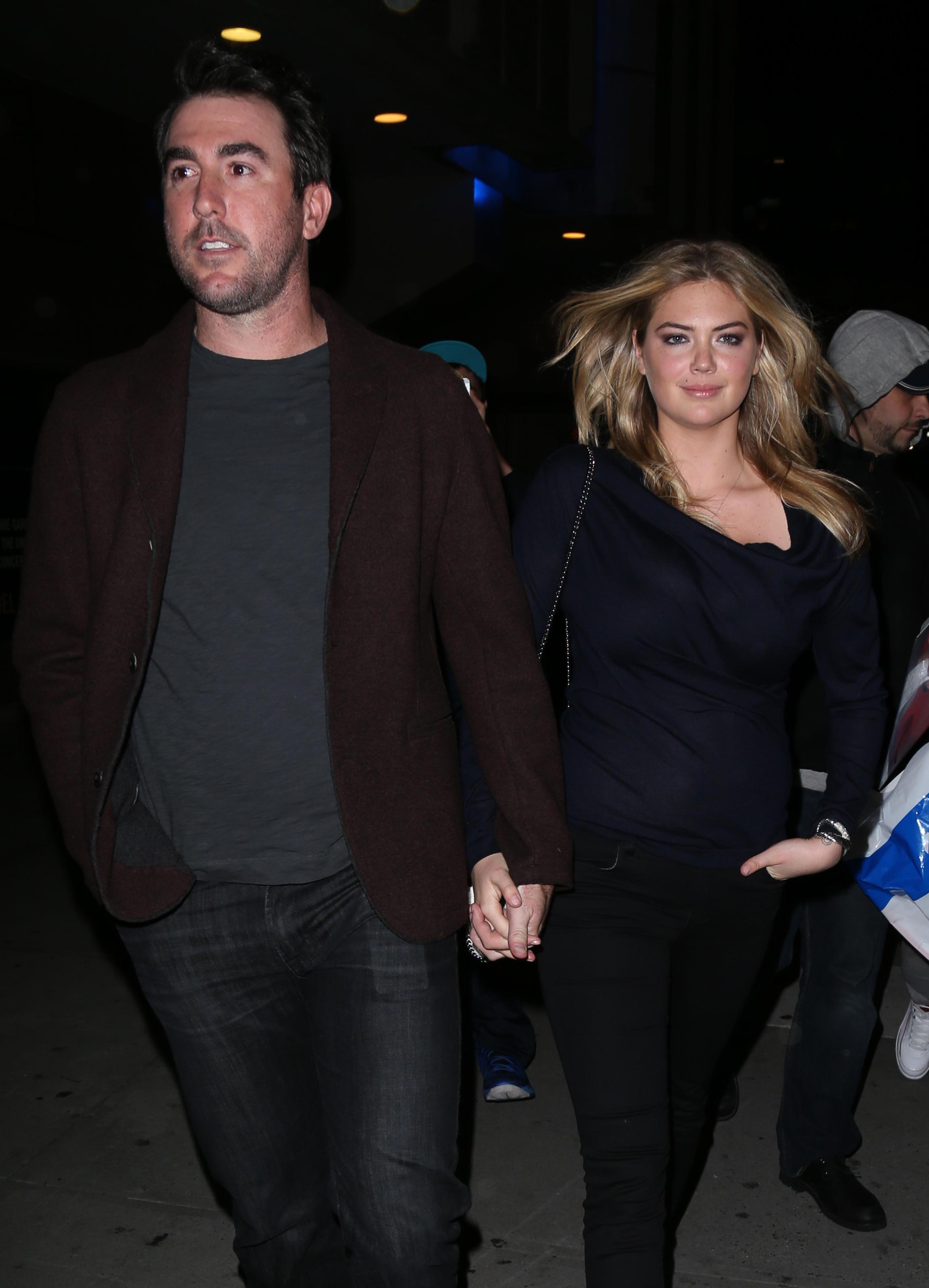 INF &#8211; Kate Upton and her boyfriend Justin Verlander head to a Knicks game