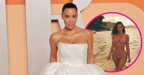 Image of Kim Kardashian shared photos from their trip on her Instagram.
