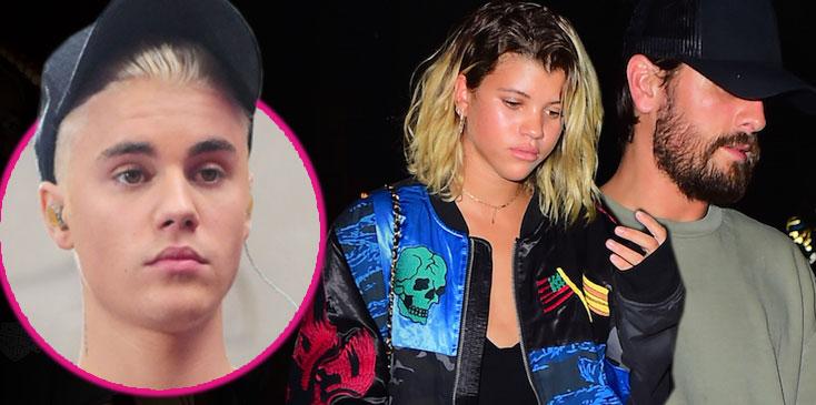 scott disick hanging out with justin bieber's girlfriend sofia richie