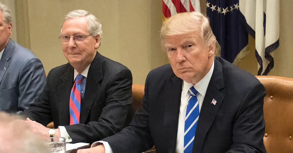 donald trump senator mitch mcconnell not mentally equipped