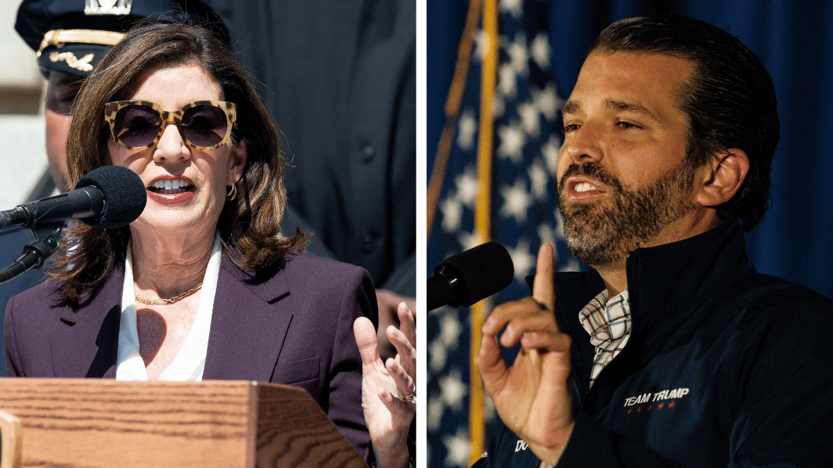Image of 'Kathy’s failed soundbite ain’t gonna land well… just like her policies,' Donald Trump Jr. snubbed.