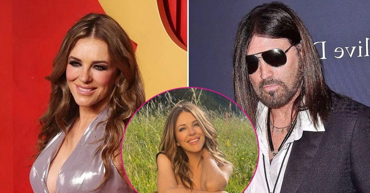 Photo of Billy Ray Cyrus and Elizabeth Hurley. 