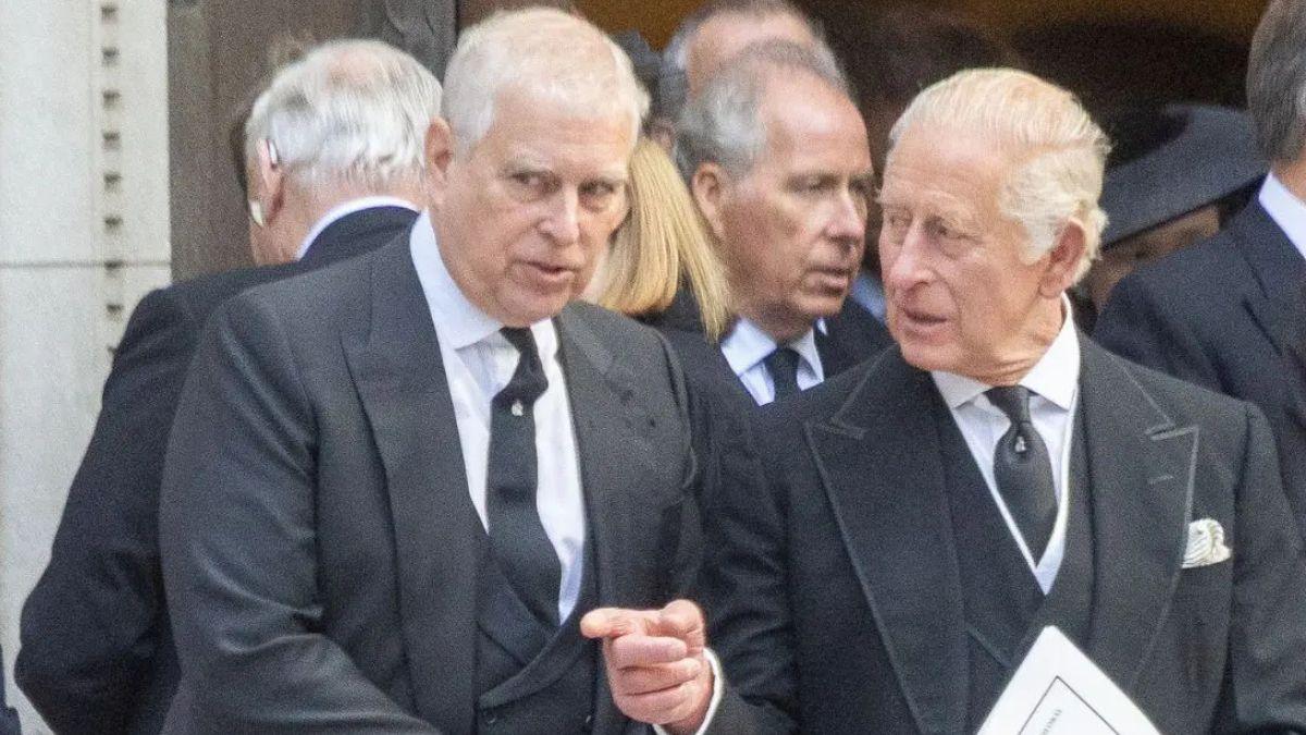 image of prince Andrew and King Charles