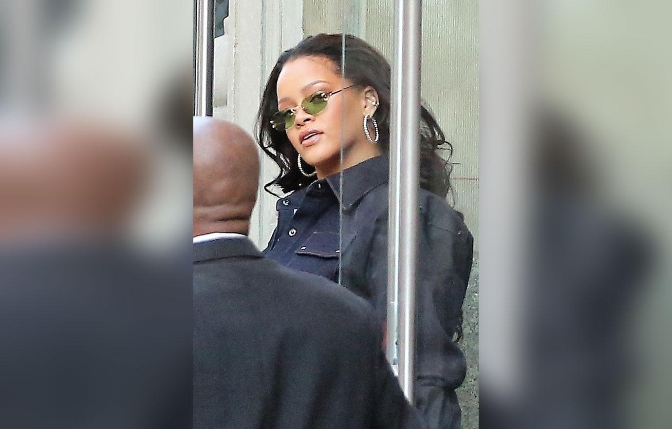 Rihanna leaves her Soho apartment looking great in denim