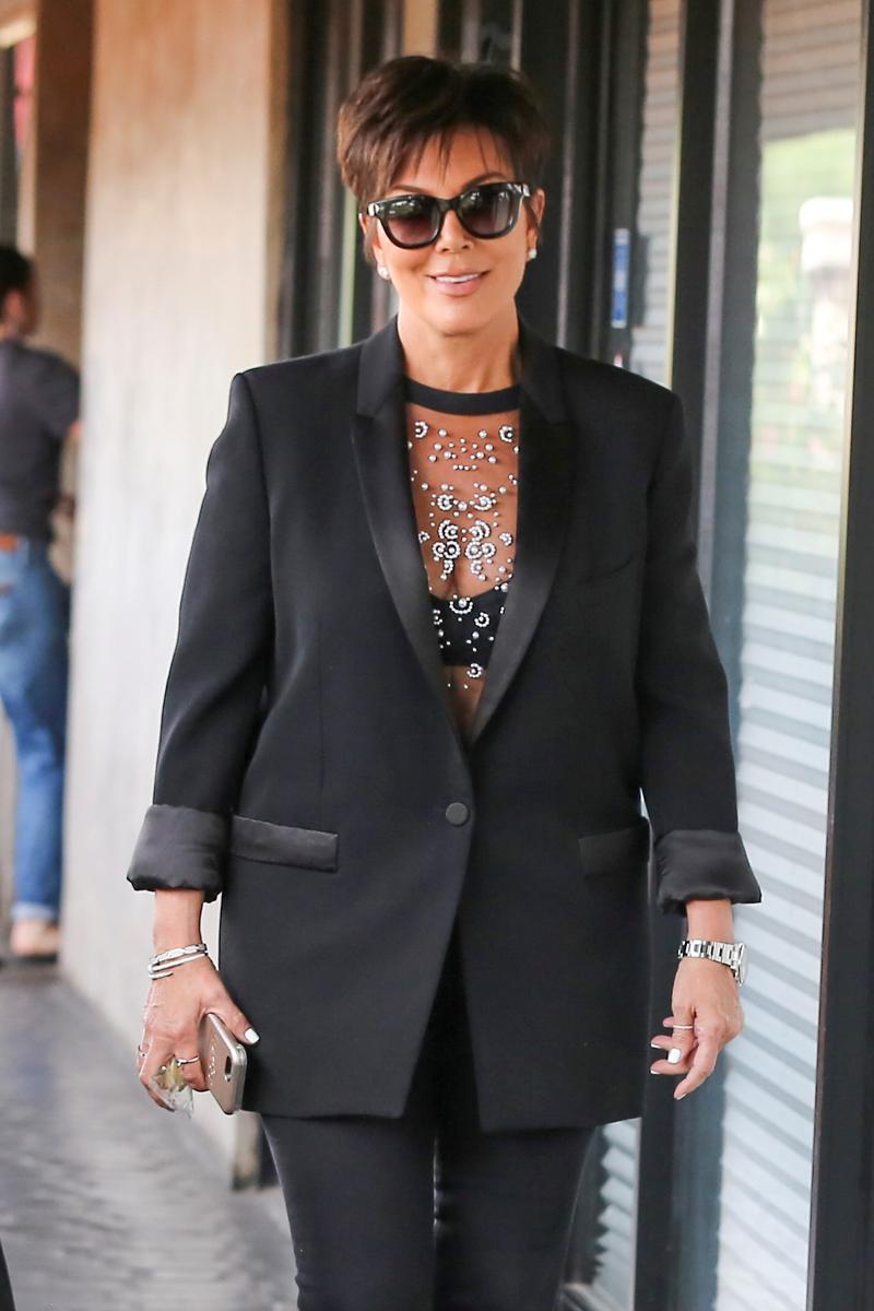 Kim Kardashian and Kris Jenner share a laugh after lunch at Chin Chin