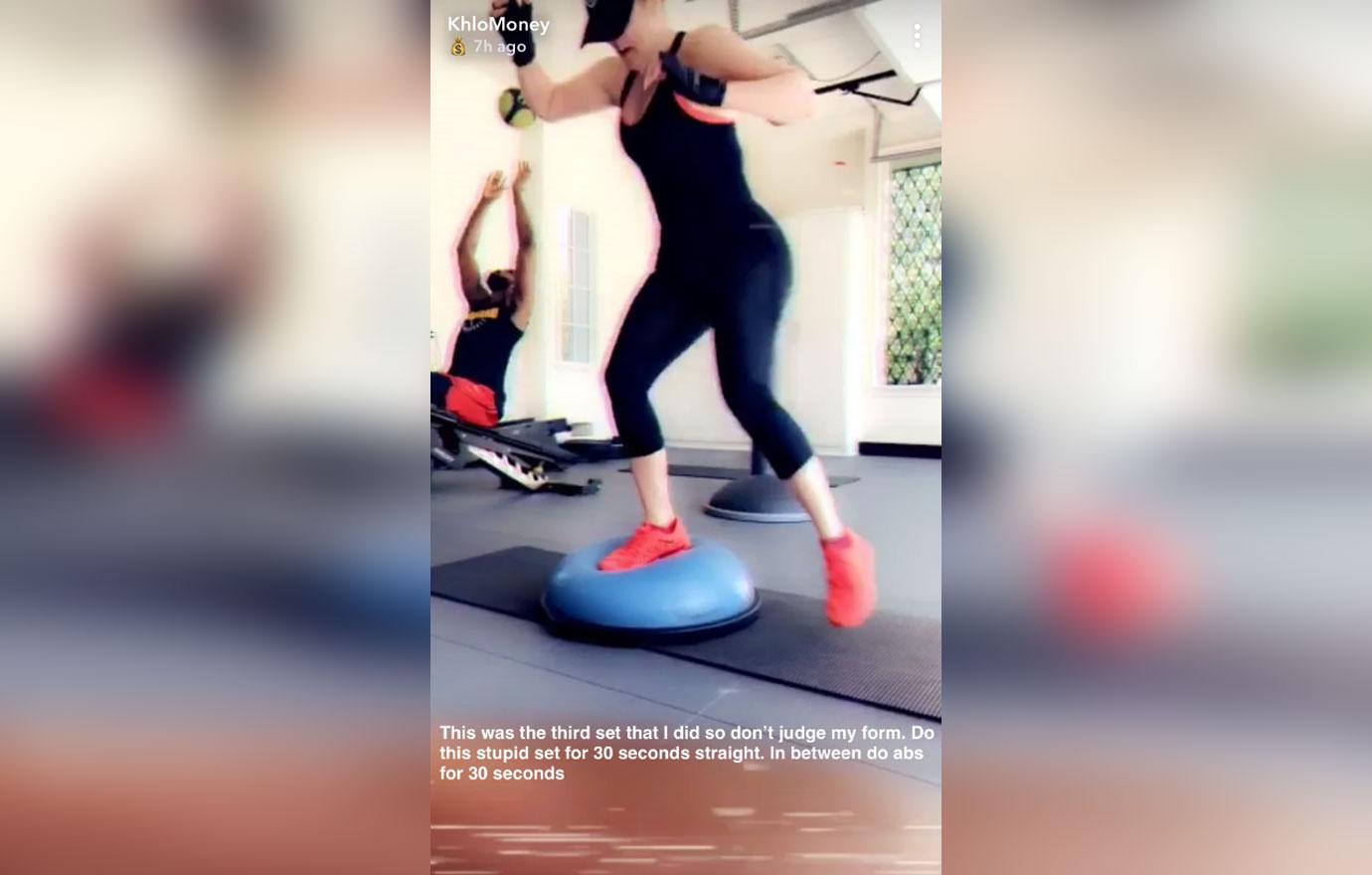 khloe kardashian tristan thompson couples workout 01