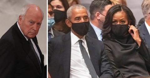 split photo of Dick Cheney and michelle and barack obama