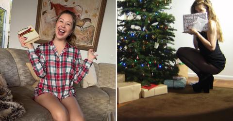 Two photos of Gabby Windey