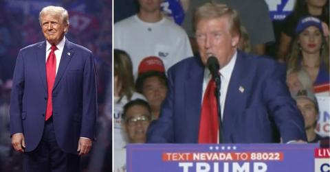 Composite photo of Donald Trump.