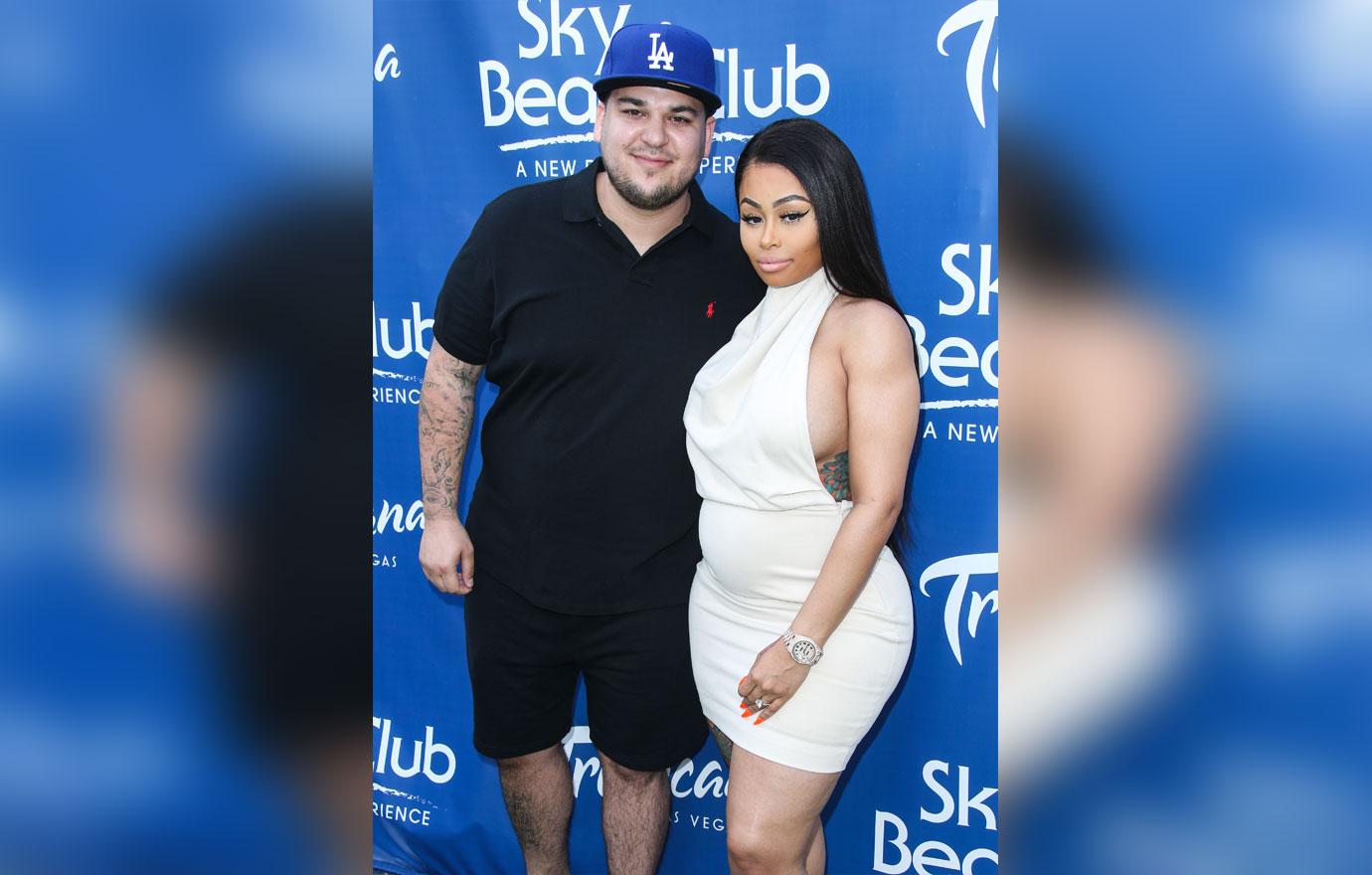 Blac chyna in white dress with rob