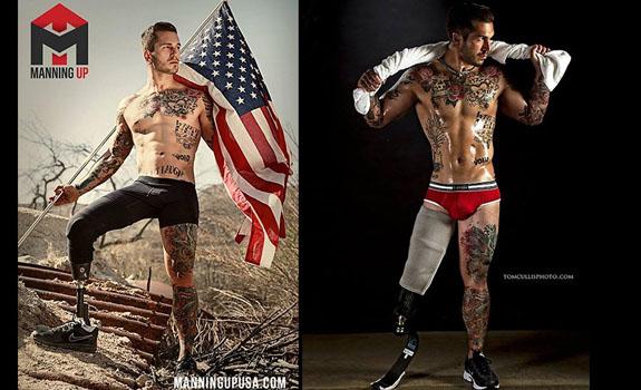 Wounded Marine Loses Leg, Becomes Super HOT Underwear Model, 'I Want People  To Look At Me And Not Give Up