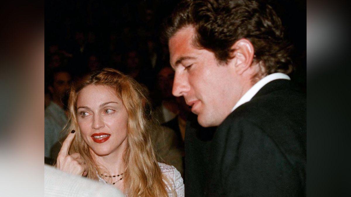 Photo of Madonna and John F. Kennedy Jr.