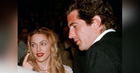 Photo of Madonna and John F. Kennedy Jr.