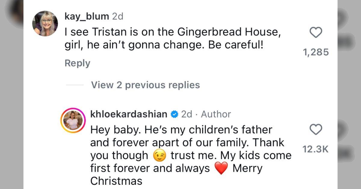 image of During the family’s Christmas celebrations, eagle-eyed followers noticed Tristan Thompson’s name included on the Kardashians’ festive gingerbread house display.