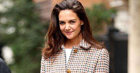 Katie Holmes Leaves Her Hotel In NYC