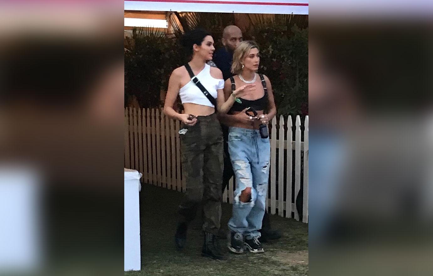 *EXCLUSIVE* Kendall Jenner and Hailey Baldwin enjoy Coachella together