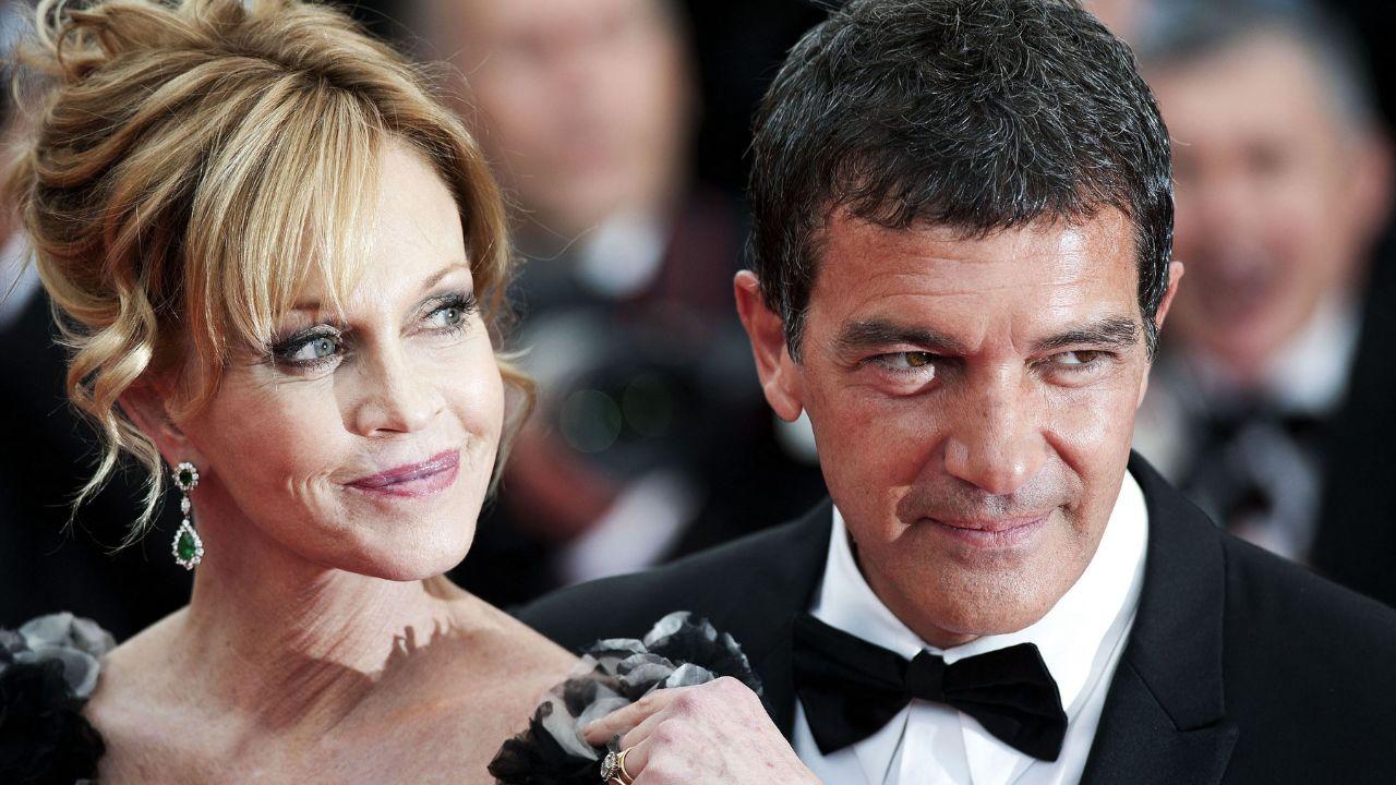 Image of Antonio Banderas and Melanie Griffith first met at the Oscars in 1989, later working together on 'Two Much.'