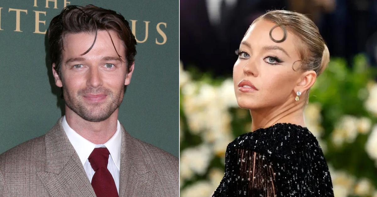 Photo of Patrick Schwarzenegger; picture of Sydney Sweeney.