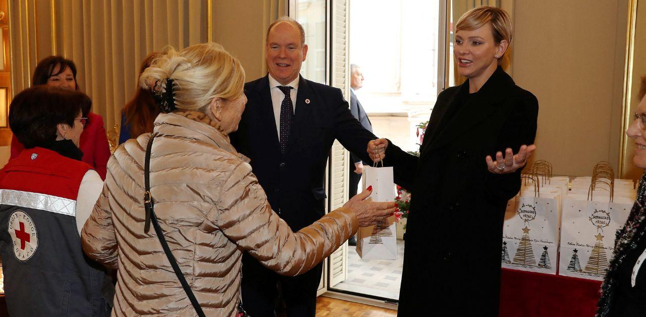 princess charlene prince albert celebrate annual children christmas party