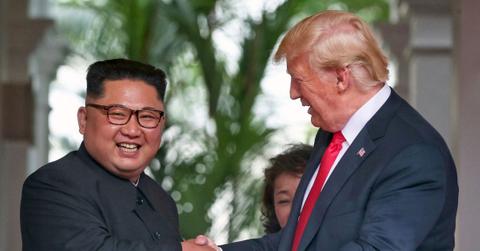 Photo of Kim Jong Un and Donald Trump