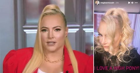 the view meghan mccain slams troll criticized hair extensions pf