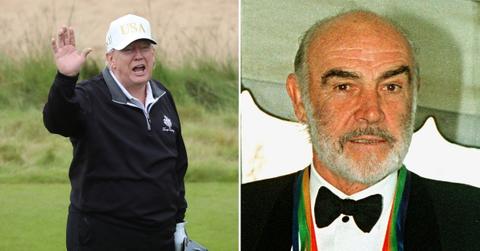 Photo of Donald Trump, Sean Connery.