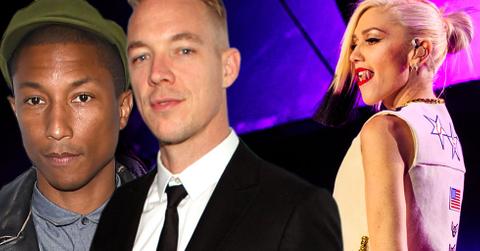 Gwen stefani getting close to diplo pharrell williams after split