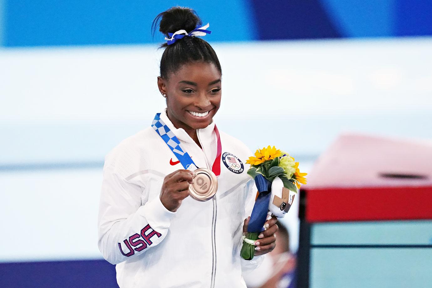 simone biles wins bronze only tokyo olympics individual event ok