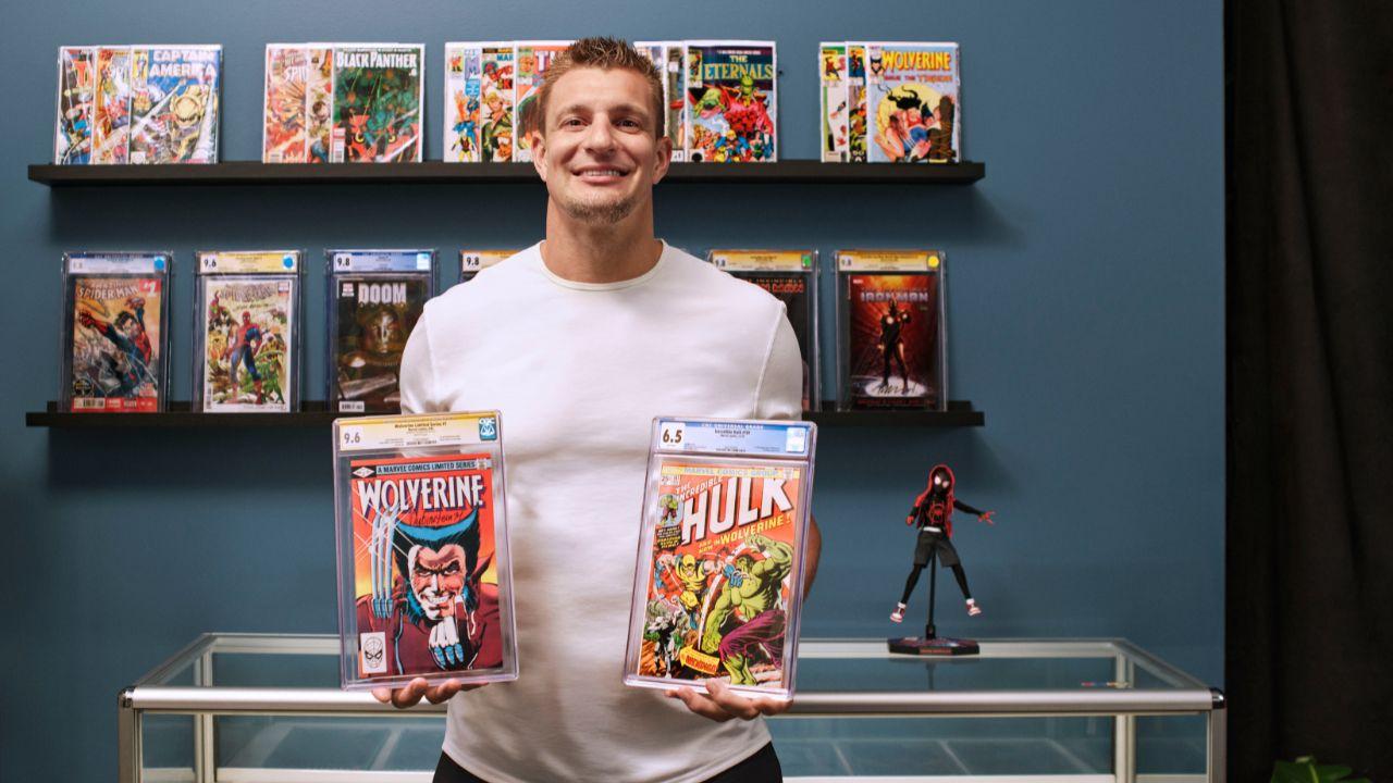 Image of Rob Gronkowski dives into his love of sports memorabilia with eBay Live’s ‘Gronk Geeks Out.’
