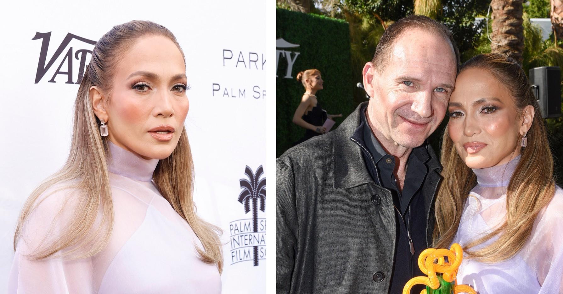 Composite photo of Jennifer Lopez and Ralph Fiennes. 