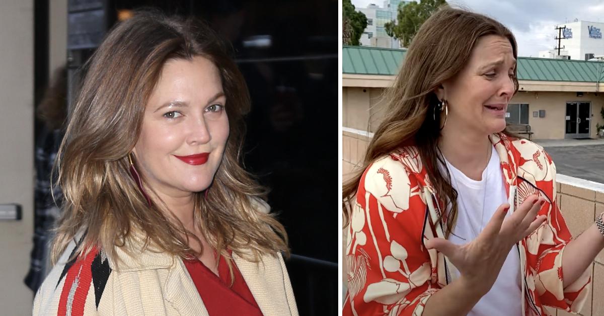 drew barrymore breaks down tears pp