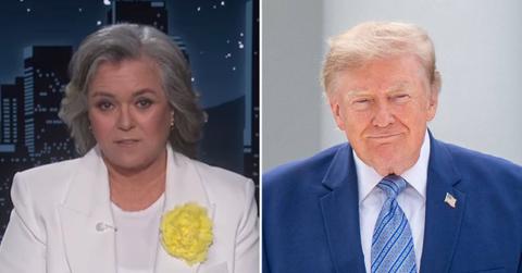 Photo of Rosie O'Donnell and Donald Trump.
