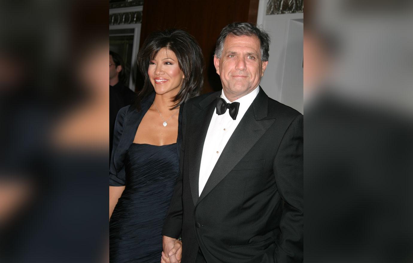 Julie and moonves close up