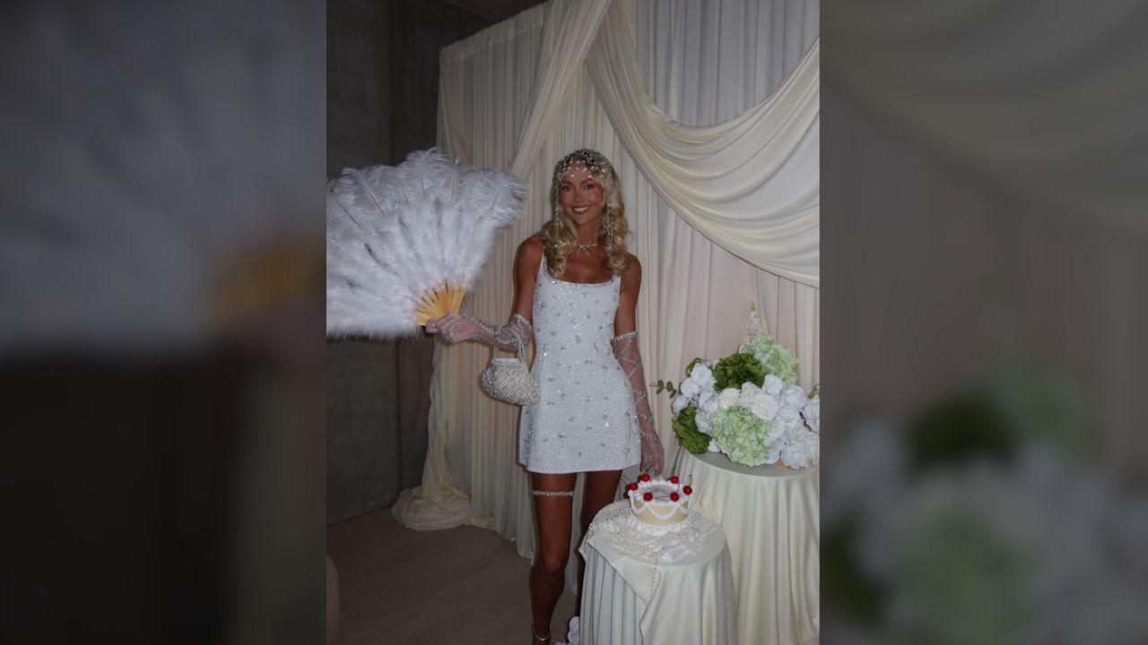 Photo of Annie Knight's bachelorette theme was 'The Wife is a Showgirl: Annie's Last Night.'