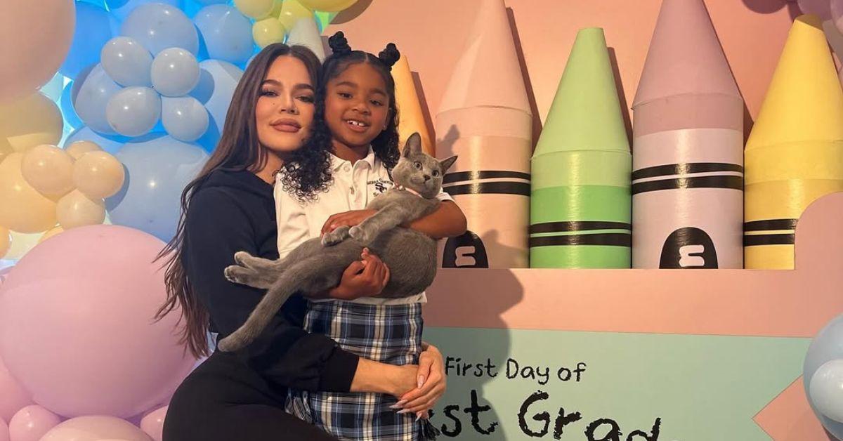 image of Khloé Kardashian shares a close bond with daughter True Thompson.
