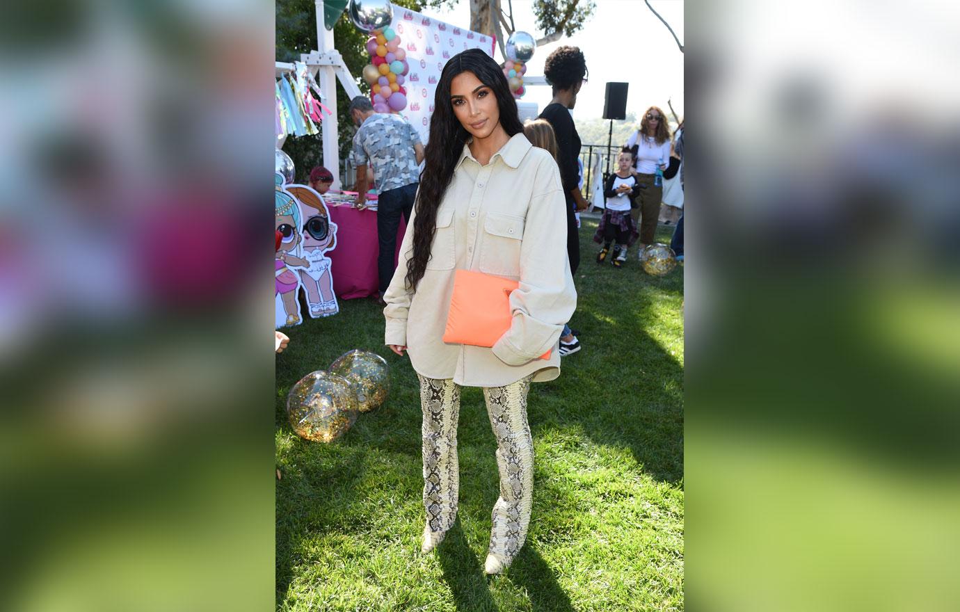 Kim Kardashian Attends North West`s Runway Debut at The L.O.L. Surprise! Fashion Show