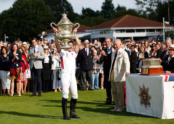 HRH Prince Charles, awards The Royal Salute Coronation Cup