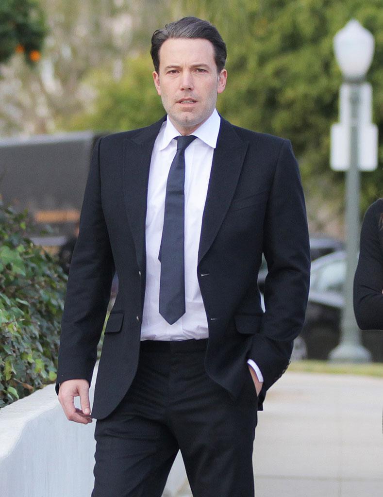 Jennifer Garner Ben Affleck Reunite Funeral