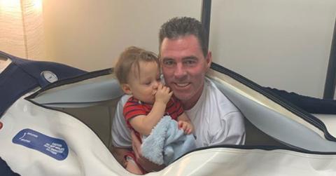 Jim Edmonds At Therapy With Son Hart