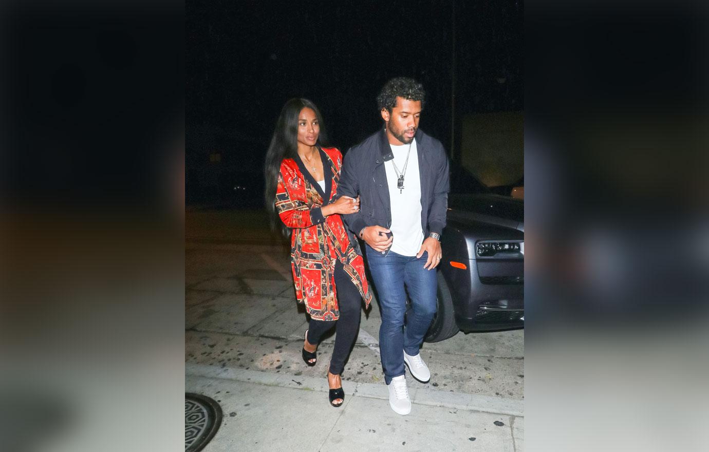 Russell Wilson outside Craig's Restaurant in West Hollywood