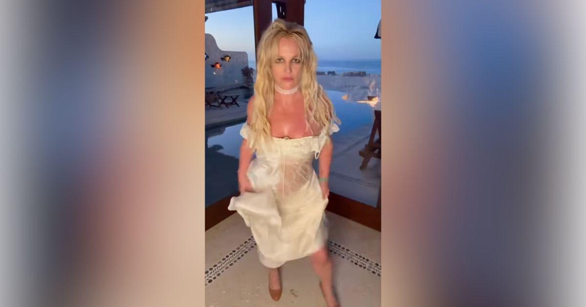 britney dances holds fork instagram video
