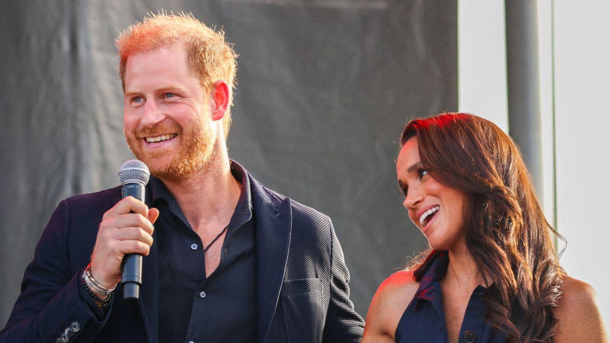 Photo of Prince Harry and Meghan Markle.