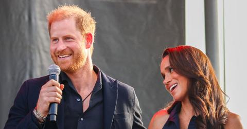 Photo of Prince Harry and Meghan Markle.