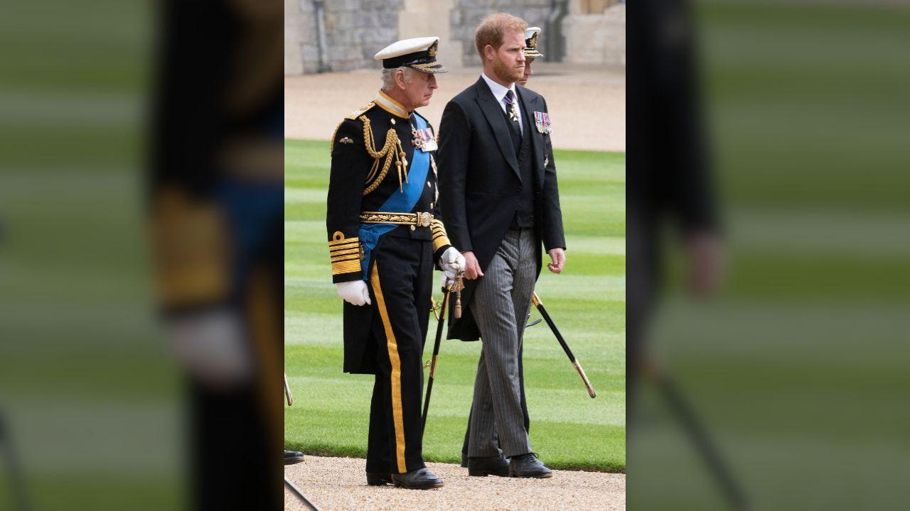 Image of Prince Harry reunited his family with King Charles III after four years.