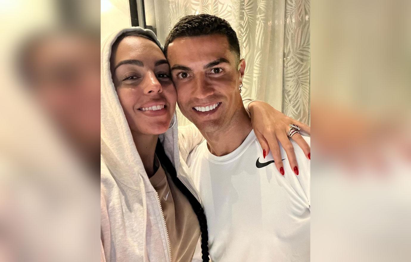 Cristiano Ronaldo and Georgina Rodriguez cosy up in a sweet snap