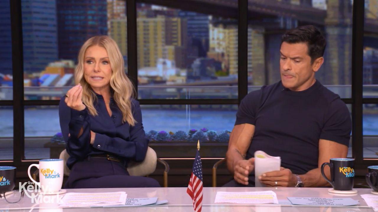 Image of Kelly Ripa said the internet always comments when the pair share photos of their kids.