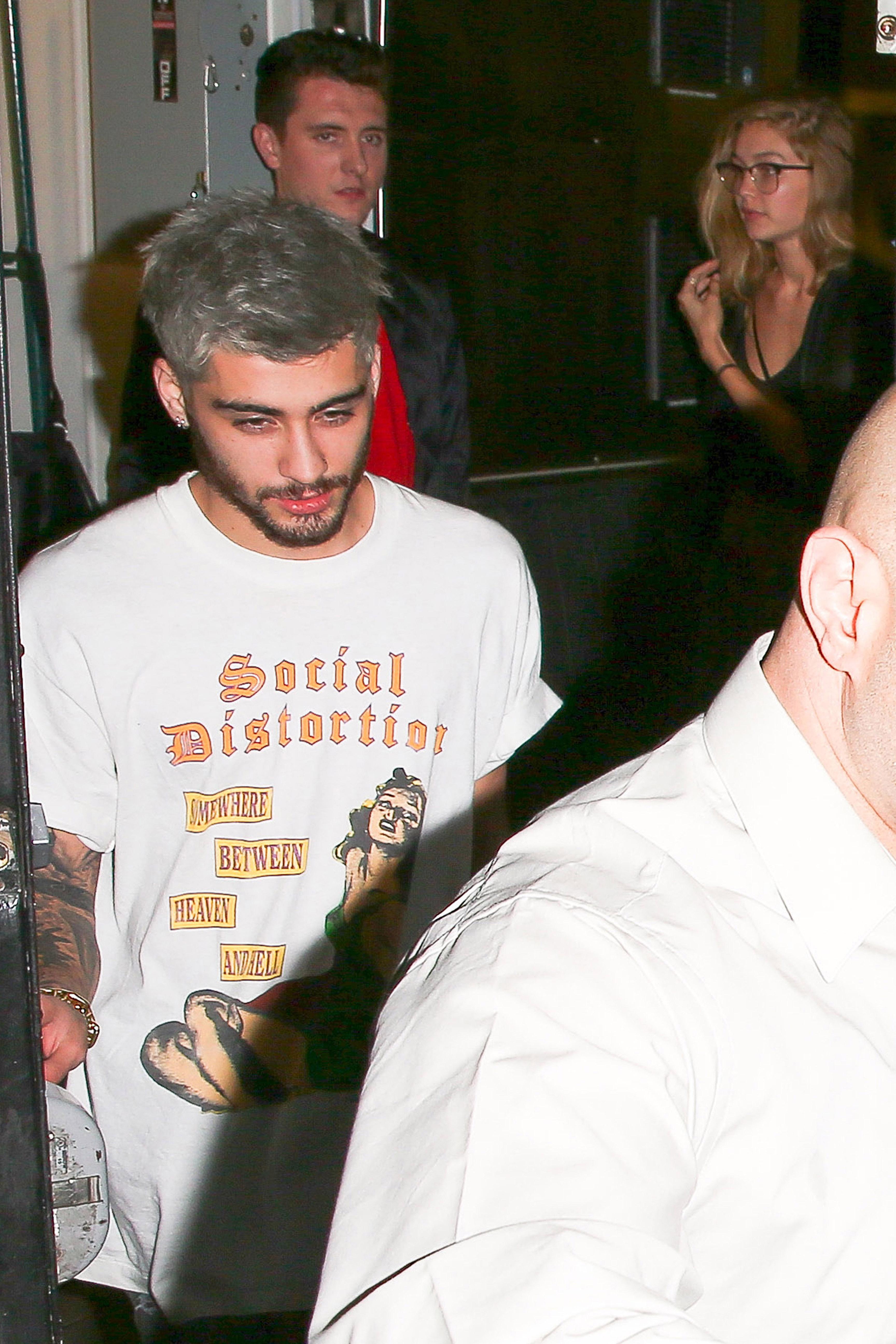 *EXCLUSIVE* Zayn Malik and Gigi Hadid leave a date night at Nice Guy