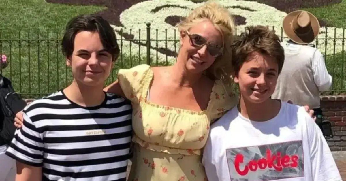 image of Britney Spears reportedly reconnected with her sons after being released from custody.