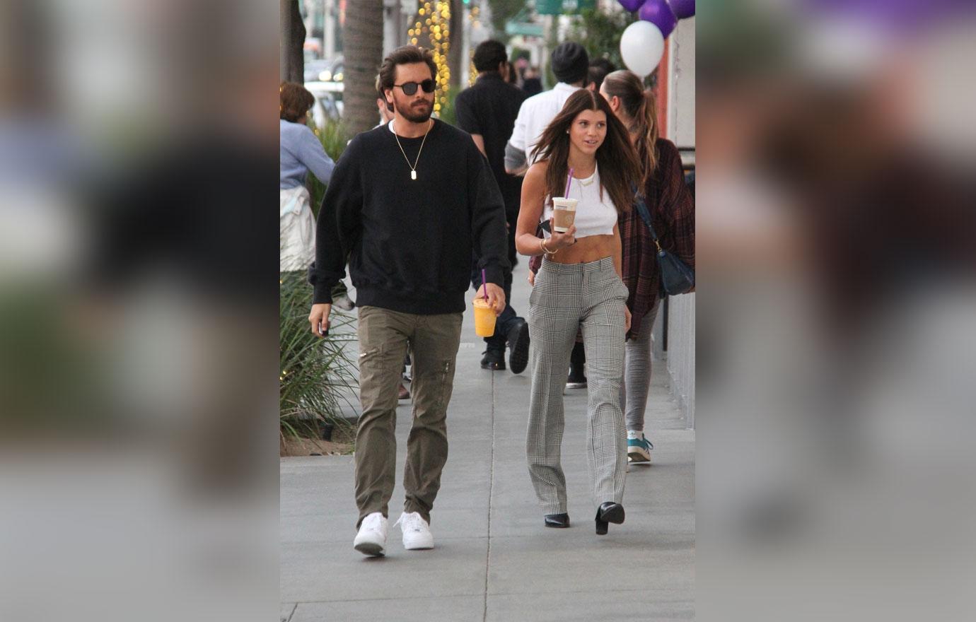 *EXCLUSIVE* Scott Disick and Sofia Richie pay a visit to Coffee Bean together