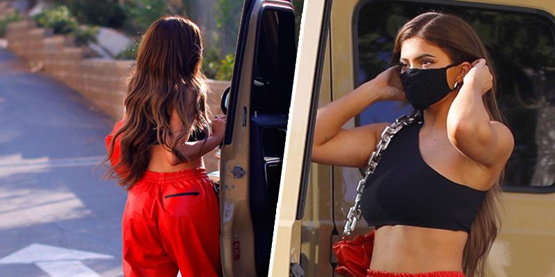 Kylie Jenner is red hot as she is seen leaving a photoshoot